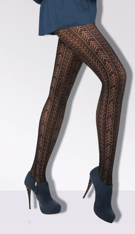 Amatista Patterned Lace Tights by Day Mod
