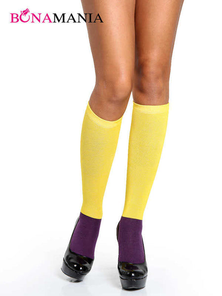 canadian yellow purple socks