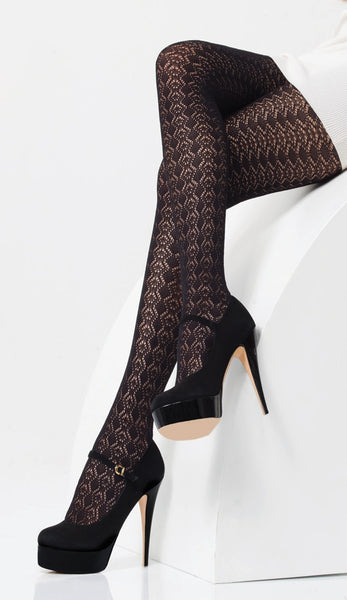 200 Denier Lace Tights by Day Mod